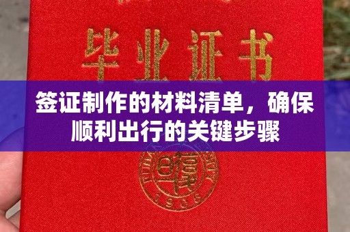 定日签证制作的材料清单，确保顺利出行的关键步骤