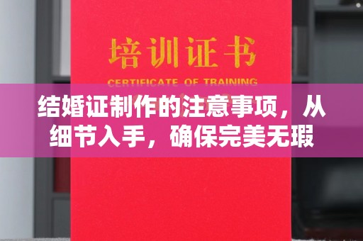 定日结婚证制作的注意事项，从细节入手，确保完美无瑕