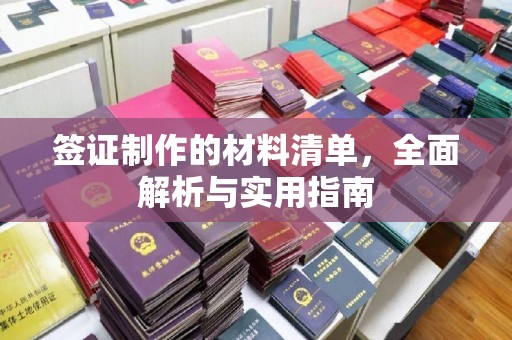 定日签证制作的材料清单，全面解析与实用指南