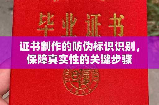 定日证书制作的防伪标识识别，保障真实性的关键步骤
