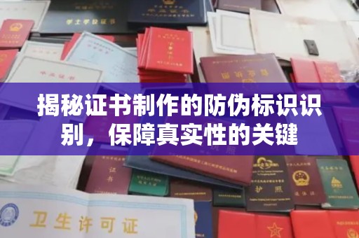 定日揭秘证书制作的防伪标识识别，保障真实性的关键