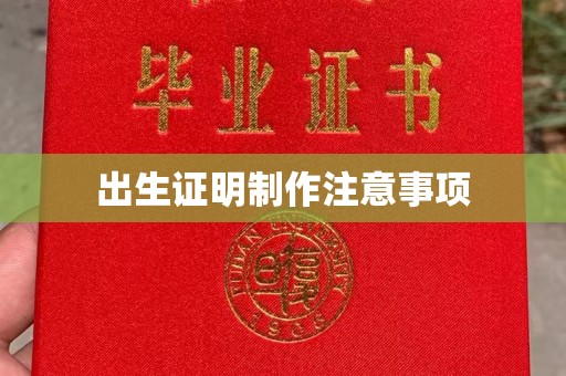 定日出生证明制作注意事项