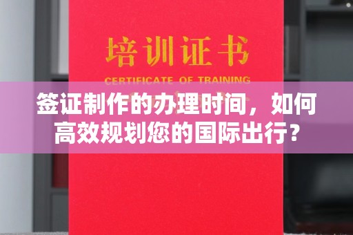 定日签证制作的办理时间，如何高效规划您的国际出行？