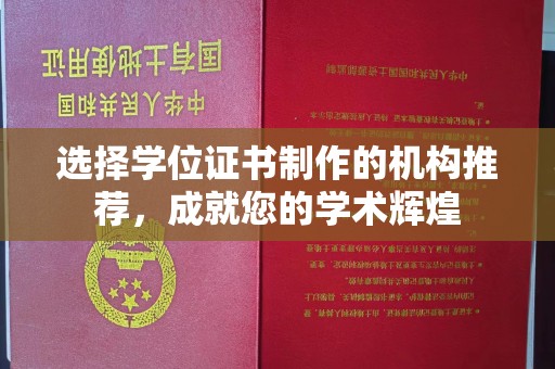 定日选择学位证书制作的机构推荐，成就您的学术辉煌