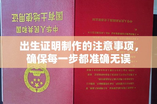 定日出生证明制作的注意事项，确保每一步都准确无误