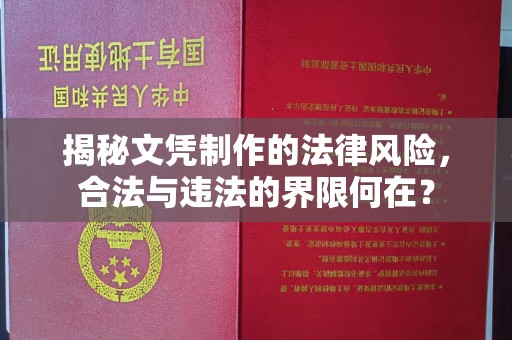 定日揭秘文凭制作的法律风险，合法与违法的界限何在？