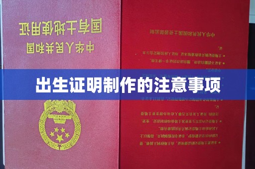 定日出生证明制作的注意事项