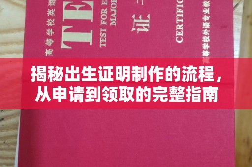 定日揭秘出生证明制作的流程，从申请到领取的完整指南