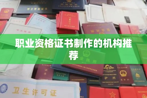定日职业资格证书制作的机构推荐