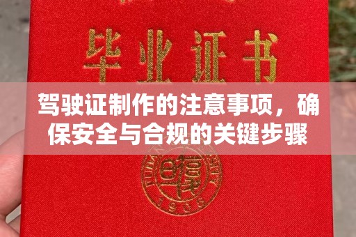 定日驾驶证制作的注意事项，确保安全与合规的关键步骤