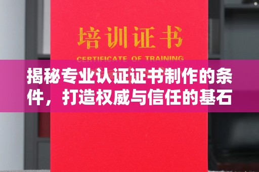 定日揭秘专业认证证书制作的条件，打造权威与信任的基石
