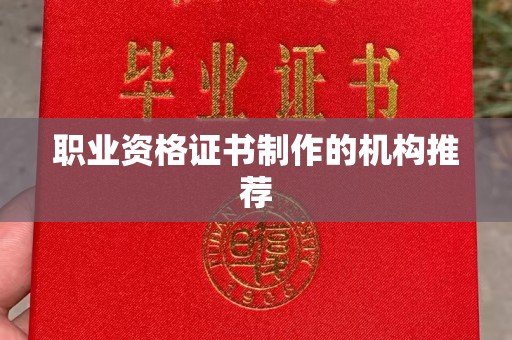 定日职业资格证书制作的机构推荐